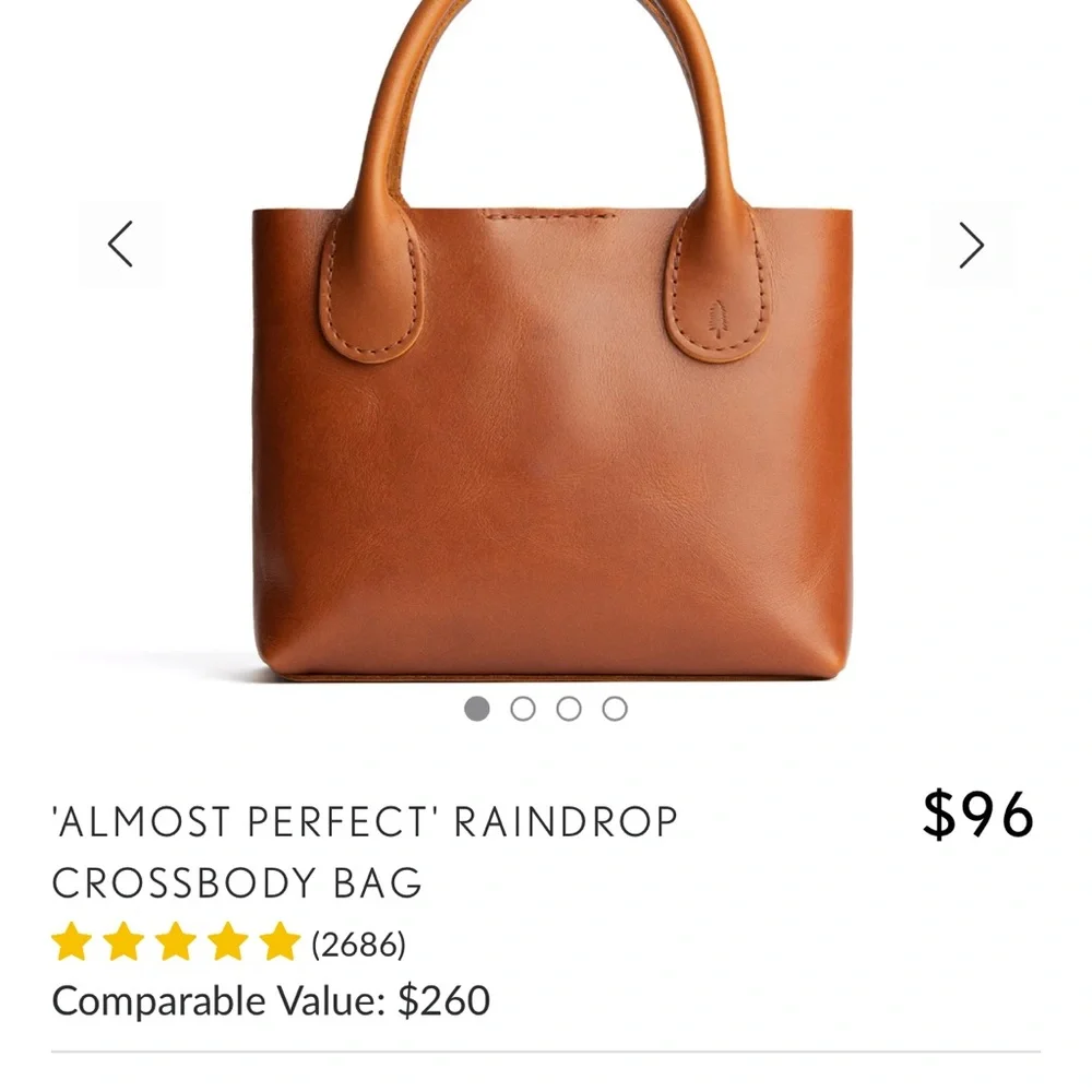 Portland Leather honey small raindrop - Picture 5 of 6